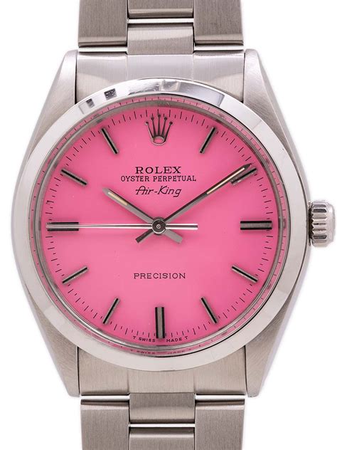 pink dial rolex air king|air king Rolex price.